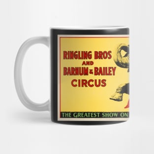 The Greatest Show On Earth American Circus Peformance Vintage Lithograph Poster Mug